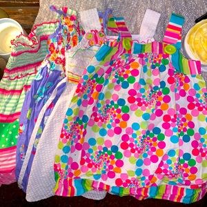 4-4t summer spaghetti strapped dresses